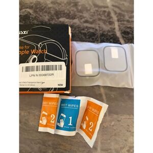 Misxi 2-Pack Transparent Hard Case for Apple Watch Series 11 10 46mm Clear Cover